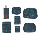 7 Pcs Luggage Packing Bags Polyester Waterproof Luggage Packing Cubes for Business Trip Travel Green