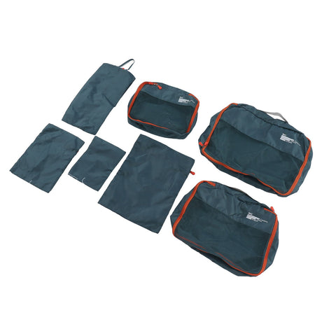 7 Pcs Luggage Packing Bags Polyester Waterproof Luggage Packing Cubes for Business Trip Travel Green