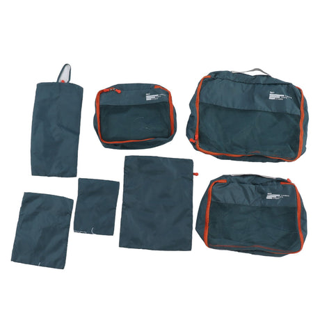 7 Pcs Luggage Packing Bags Polyester Waterproof Luggage Packing Cubes for Business Trip Travel Green