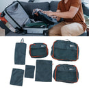7 Pcs Luggage Packing Bags Polyester Waterproof Luggage Packing Cubes for Business Trip Travel Green