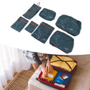 7 Pcs Luggage Packing Bags Polyester Waterproof Luggage Packing Cubes for Business Trip Travel Green
