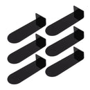6pcs Floating Shoe Shelves 7.9in Length Acrylic Shoe Display for Footwear Collection Black