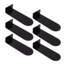 6pcs Floating Shoe Shelves 7.9in Length Acrylic Shoe Display for Footwear Collection Black