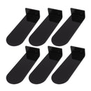 6pcs Floating Shoe Shelves 7.9in Length Acrylic Shoe Display for Footwear Collection Black
