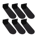 6pcs Floating Shoe Shelves 7.9in Length Acrylic Shoe Display for Footwear Collection Black