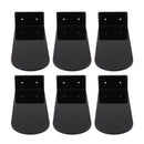 6pcs Floating Shoe Shelves 7.9in Length Acrylic Shoe Display for Footwear Collection Black