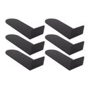 6pcs Floating Shoe Shelves 7.9in Length Acrylic Shoe Display for Footwear Collection Black