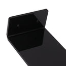6pcs Floating Shoe Shelves 7.9in Length Acrylic Shoe Display for Footwear Collection Black