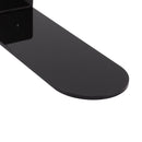 6pcs Floating Shoe Shelves 7.9in Length Acrylic Shoe Display for Footwear Collection Black