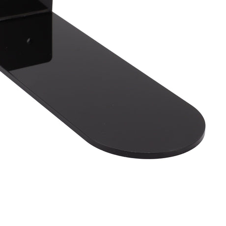 6pcs Floating Shoe Shelves 7.9in Length Acrylic Shoe Display for Footwear Collection Black
