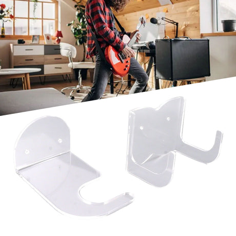 Electric Guitar Wall Mount Sturdy Acrylic Seamless High Stability Electric Guitar Hanger for Display Storage