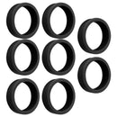 8PCS Luggage Suitcase Wheels Covers Noise Canceling Shock Absorbing Trolley Case Silicone Caster Protection Cover Black