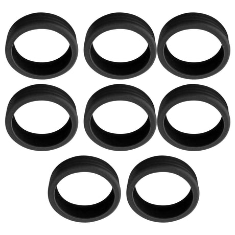 8PCS Luggage Suitcase Wheels Covers Noise Canceling Shock Absorbing Trolley Case Silicone Caster Protection Cover Black