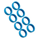8PCS Luggage Suitcase Wheels Covers Noise Canceling Shock Absorbing Trolley Case Silicone Caster Protection Cover Blue