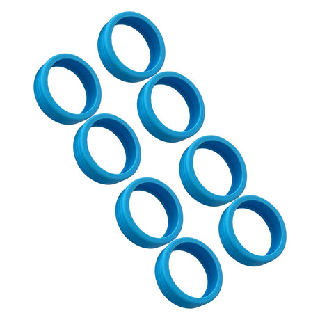 8PCS Luggage Suitcase Wheels Covers Noise Canceling Shock Absorbing Trolley Case Silicone Caster Protection Cover Blue
