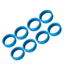 8PCS Luggage Suitcase Wheels Covers Noise Canceling Shock Absorbing Trolley Case Silicone Caster Protection Cover Blue