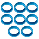 8PCS Luggage Suitcase Wheels Covers Noise Canceling Shock Absorbing Trolley Case Silicone Caster Protection Cover Blue