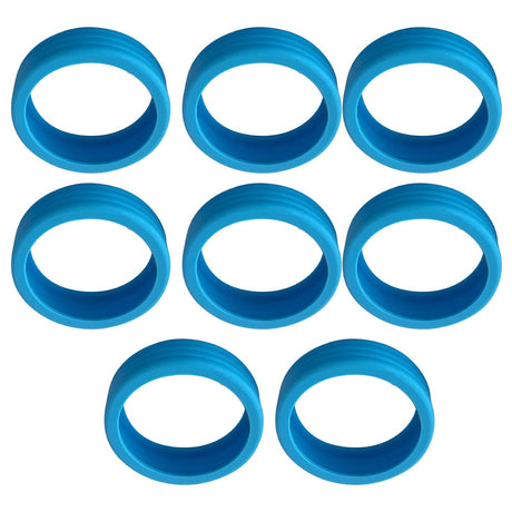 8PCS Luggage Suitcase Wheels Covers Noise Canceling Shock Absorbing Trolley Case Silicone Caster Protection Cover Blue
