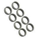 8PCS Luggage Suitcase Wheels Covers Noise Canceling Shock Absorbing Trolley Case Silicone Caster Protection Cover Light Gray
