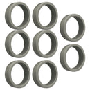 8PCS Luggage Suitcase Wheels Covers Noise Canceling Shock Absorbing Trolley Case Silicone Caster Protection Cover Light Gray