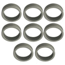 8PCS Luggage Suitcase Wheels Covers Noise Canceling Shock Absorbing Trolley Case Silicone Caster Protection Cover Light Gray