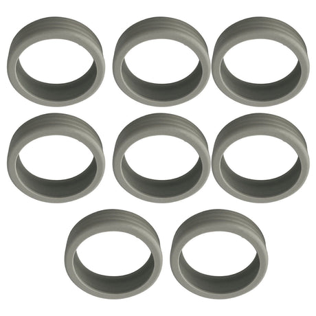 8PCS Luggage Suitcase Wheels Covers Noise Canceling Shock Absorbing Trolley Case Silicone Caster Protection Cover Light Gray