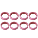8PCS Luggage Suitcase Wheels Covers Noise Canceling Shock Absorbing Trolley Case Silicone Caster Protection Cover Pink