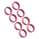 8PCS Luggage Suitcase Wheels Covers Noise Canceling Shock Absorbing Trolley Case Silicone Caster Protection Cover Pink