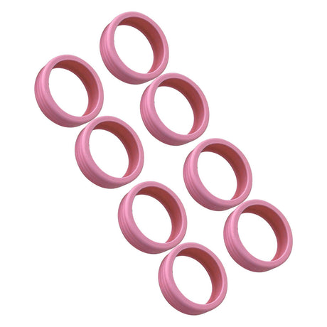 8PCS Luggage Suitcase Wheels Covers Noise Canceling Shock Absorbing Trolley Case Silicone Caster Protection Cover Pink