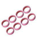 8PCS Luggage Suitcase Wheels Covers Noise Canceling Shock Absorbing Trolley Case Silicone Caster Protection Cover Pink