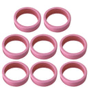 8PCS Luggage Suitcase Wheels Covers Noise Canceling Shock Absorbing Trolley Case Silicone Caster Protection Cover Pink