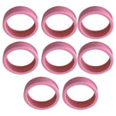8PCS Luggage Suitcase Wheels Covers Noise Canceling Shock Absorbing Trolley Case Silicone Caster Protection Cover Pink