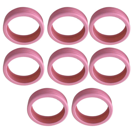 8PCS Luggage Suitcase Wheels Covers Noise Canceling Shock Absorbing Trolley Case Silicone Caster Protection Cover Pink