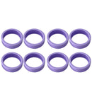 8PCS Luggage Suitcase Wheels Covers Noise Canceling Shock Absorbing Trolley Case Silicone Caster Protection Cover Purple