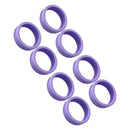 8PCS Luggage Suitcase Wheels Covers Noise Canceling Shock Absorbing Trolley Case Silicone Caster Protection Cover Purple
