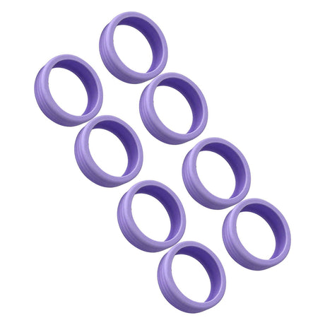 8PCS Luggage Suitcase Wheels Covers Noise Canceling Shock Absorbing Trolley Case Silicone Caster Protection Cover Purple