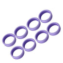 8PCS Luggage Suitcase Wheels Covers Noise Canceling Shock Absorbing Trolley Case Silicone Caster Protection Cover Purple