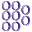 8PCS Luggage Suitcase Wheels Covers Noise Canceling Shock Absorbing Trolley Case Silicone Caster Protection Cover Purple