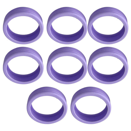 8PCS Luggage Suitcase Wheels Covers Noise Canceling Shock Absorbing Trolley Case Silicone Caster Protection Cover Purple