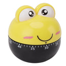 Cartoon Machinery Timer High Accuracy Adjustable 60 Minutes Mechanical Kitchen Cooking Timer for Kitchen Study Yellow