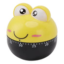 Cartoon Machinery Timer High Accuracy Adjustable 60 Minutes Mechanical Kitchen Cooking Timer for Kitchen Study Yellow
