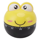 Cartoon Machinery Timer High Accuracy Adjustable 60 Minutes Mechanical Kitchen Cooking Timer for Kitchen Study Yellow