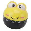 Cartoon Machinery Timer High Accuracy Adjustable 60 Minutes Mechanical Kitchen Cooking Timer for Kitchen Study Yellow