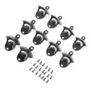 10Pcs Black Beer Bottle Opener Bar Beer Soda Bottle Cap Opener for Restaurant Camping Home Party