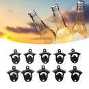 10Pcs Black Beer Bottle Opener Bar Beer Soda Bottle Cap Opener for Restaurant Camping Home Party