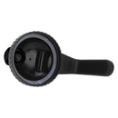 Wide Mouth Mason Jar Pour Spout Lid Leak Proof Mason Jar Flip Cap Lid with Handle Black