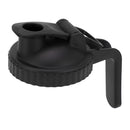 Wide Mouth Mason Jar Pour Spout Lid Leak Proof Mason Jar Flip Cap Lid with Handle Black