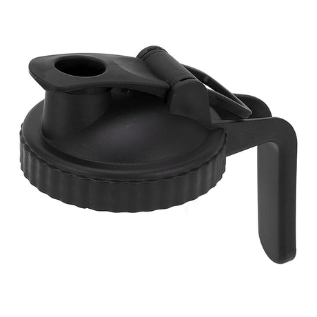 Wide Mouth Mason Jar Pour Spout Lid Leak Proof Mason Jar Flip Cap Lid with Handle Black