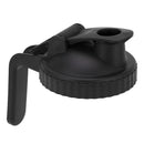 Wide Mouth Mason Jar Pour Spout Lid Leak Proof Mason Jar Flip Cap Lid with Handle Black