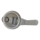 Wide Mouth Mason Jar Pour Spout Lid Leak Proof Mason Jar Flip Cap Lid with Handle Gray